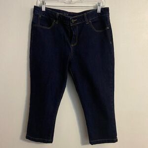 Signature by Levi Strauss Skimmer 5 pocket denim cropped, size 12/31